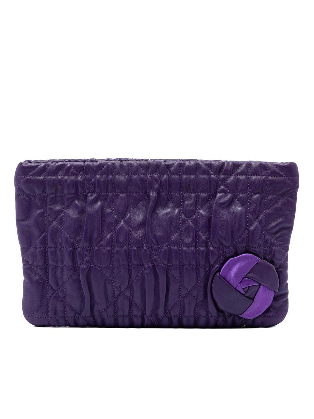 Dior Calfskin Cannage Rose Clutch Pre- #347690D44B